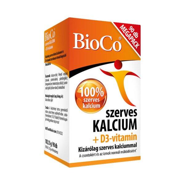 BIOCO SZERVES KALCIUM+D3 VIT. TABL.90 db