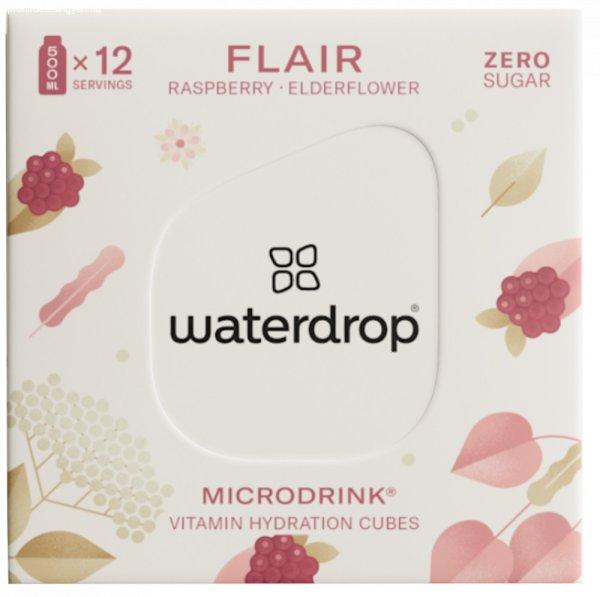 Waterdrop microdrink flair málna, bodzavirág, hársfavirág ízesítéssel 12
db