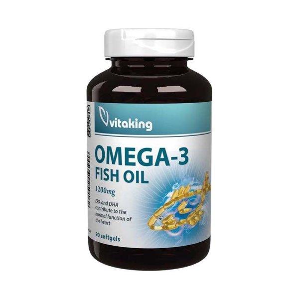 Vitaking omega-3 halolaj 1200 mg kapszula 90 db