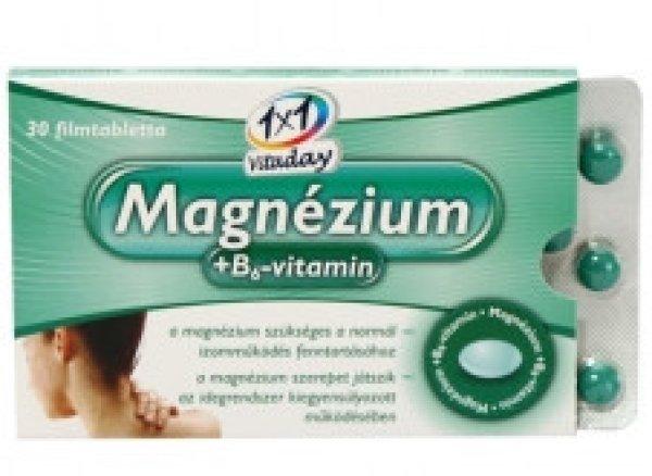 1x1 vitaday magnézium+b6-vitamin filmtabletta 30 db