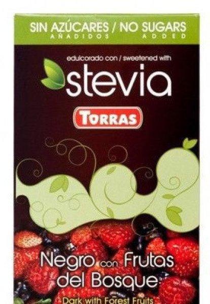 Torras gluténmentes étcsokoládé erdei gyümölcs steviával 125 g