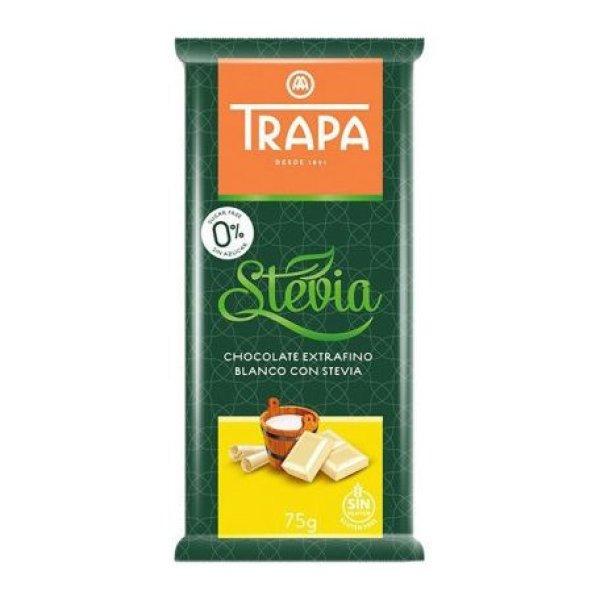 Trapa Steviás Fehércsokoládé Cm.Gm. 75 g