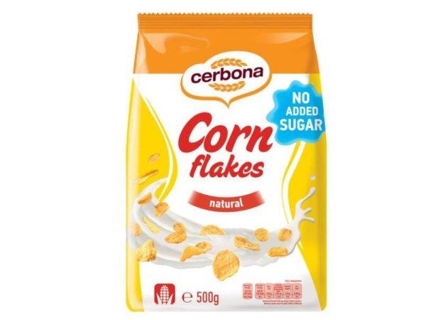 CERBONA CORN FLAKES KUKORICAPEHELY HOZZÁADOTT CUKOR NÉLKÜL 500 g