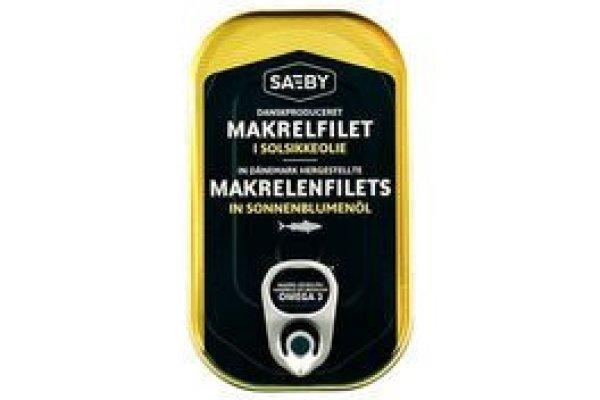 Saeby makrélafilé napraforgó olajban 125 g