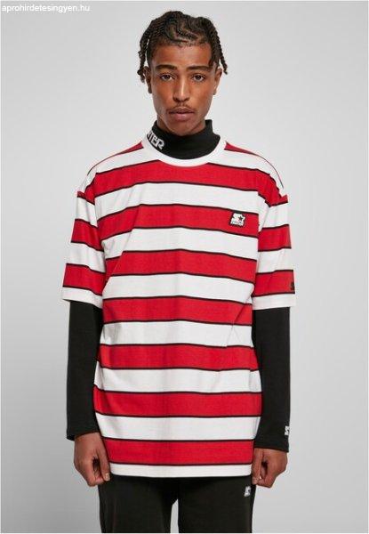 Starter Block Stripes Tee cityred/white/black