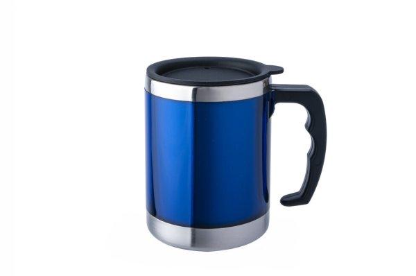 BasicNature MUG Rozsdamentes acél hőgyűjtő edény kék 0,42 l