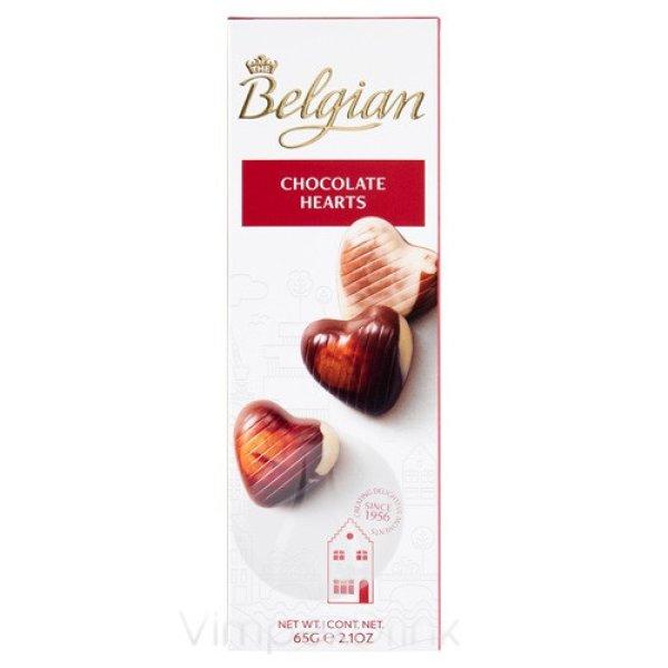 BELGIAN HEARTS HAZELNUT SZÍVDESSZERT 65G