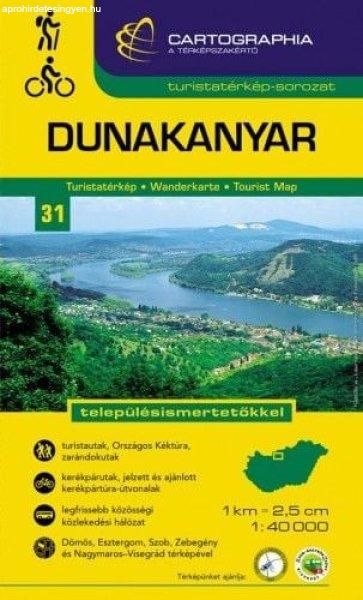 Dunakanyar turistatérkép 1:40 000