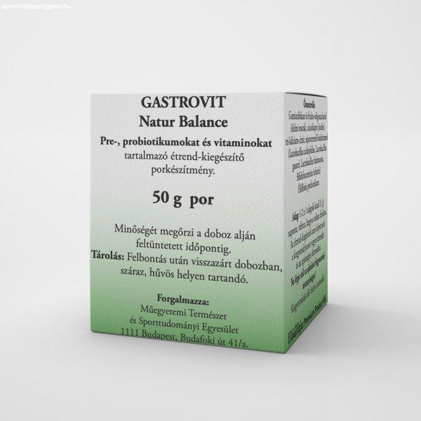 Gastrovit natur balance pre- és probiotikumot tartalmazó étrend-kiegészítő
por 50 g