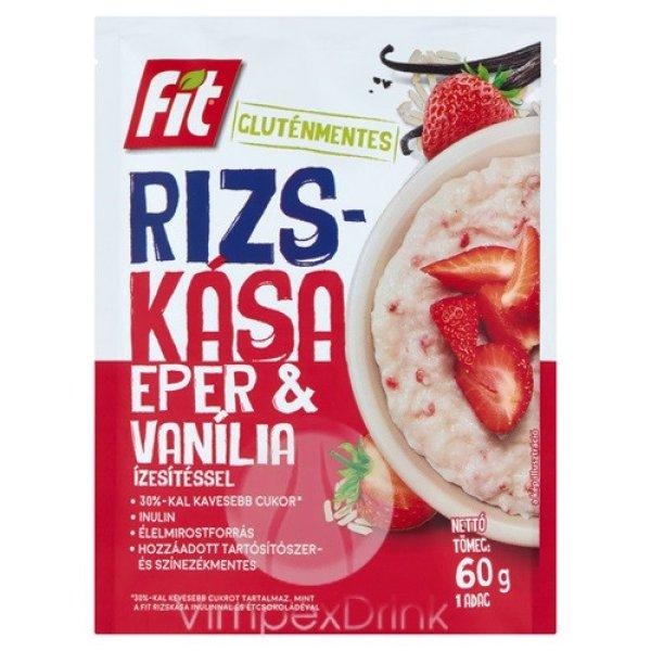 FIT reggeli Rizskása eper darabokkal és vanília ízesítéssel. 60g /20/