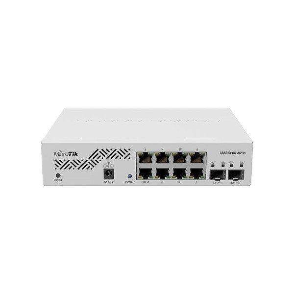 MIKROTIK Cloud Smart Switch 8x1000Mbps + 2x10000Mbps SFP+, Menedzselhető,
Rackes - CSS610-8G-2S+IN