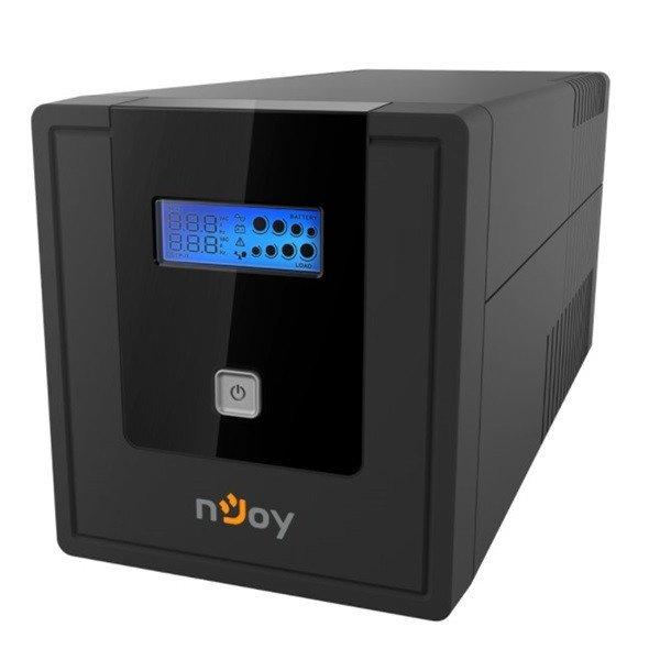 NJOY Szünetmentes 1000VA - Cadu 1000 (2 Schuko, line-interaktív, USB
menedzsment, RJ11/45 vonalvédelem(1Gb/s), fekete)