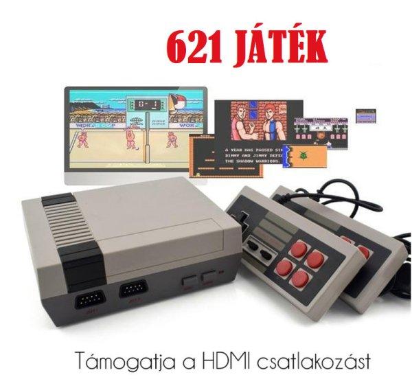 MINI RETRO PRO 2.0 videojáték konzol -621 játékkal, HDMI csatlakozóval