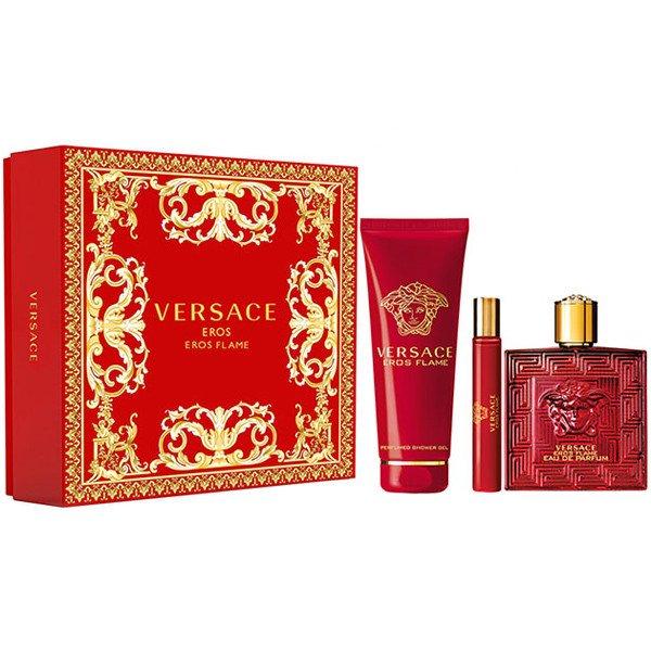 Versace Eros Flame - EDP 100 ml + tusológél 150 ml+ EDP 10 ml