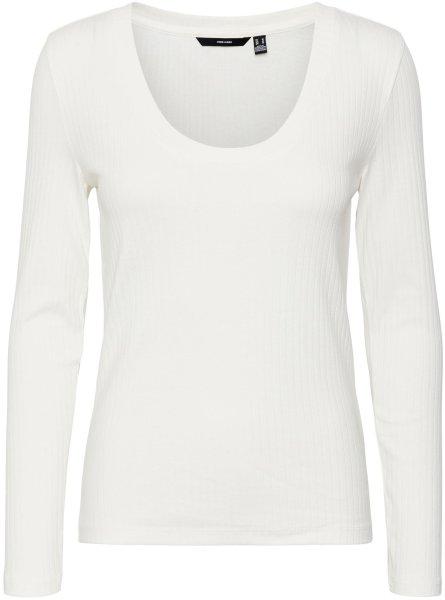 Vero Moda Női póló VMKISS Tight Fit 10290319 Snow White XS