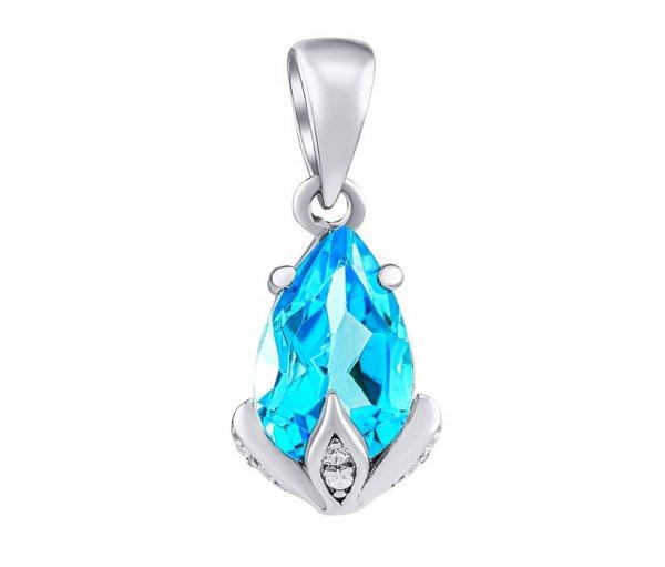 Silvego Ezüst Clarissa medál Clarissa Swiss Blue Topaz Brilliance
Zirconia JJJ1267PTS