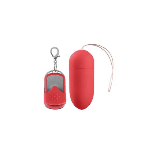 Vibrating Egg with 10 Speeds and Remote Control - L - Pink