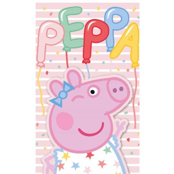 Peppa malac Party kéztörlő, arctörlő, törölköző 30x50 cm