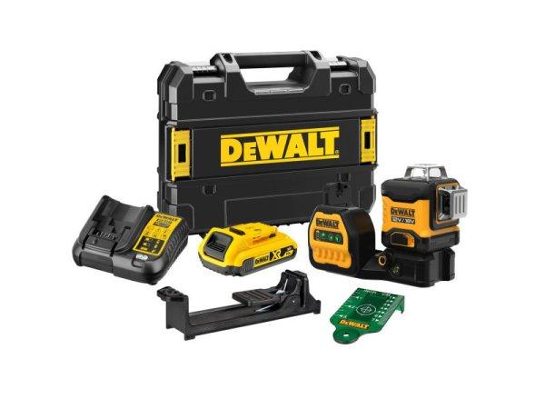 DEWALT Akkus keresztvonalas lézer 12-18 V (zöld) (1 x 2,0 Ah akku + töltő)
DCE089D1G18