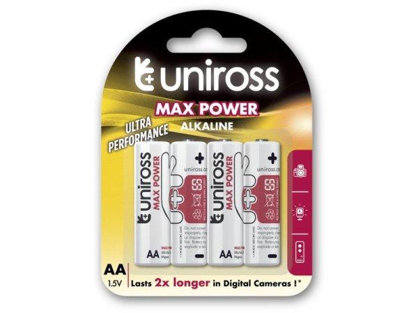 UNIROSS AA/ceruza tartós alkáli elem 1,5 V (4 db)