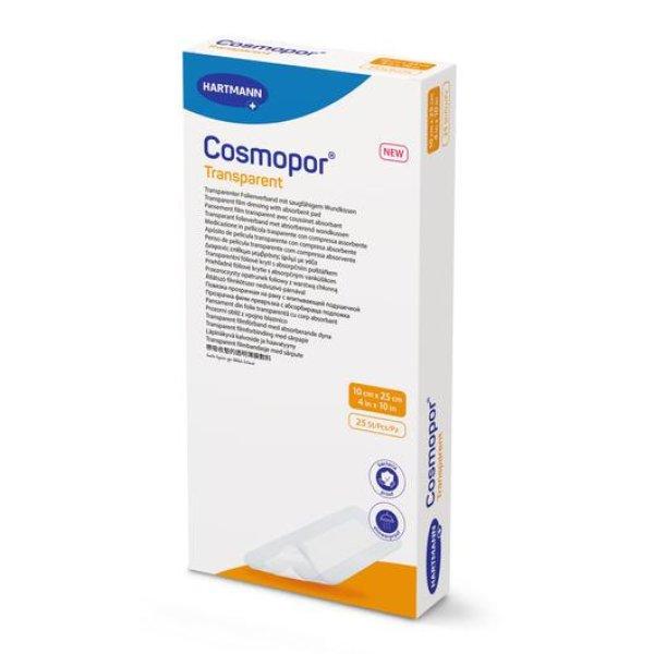 Cosmopor® Transparent steril filmkötszer sebpárnával (10x25 cm; 25 db)