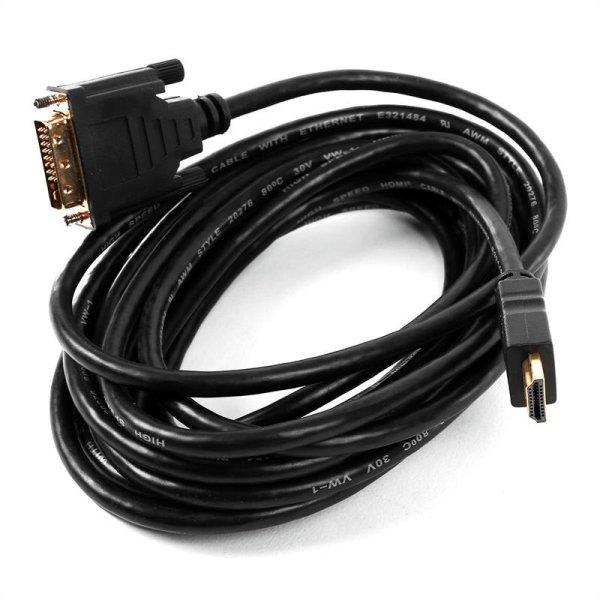 FrontStage video kábel, DVI HDMI-re, 5m, adapterkábel