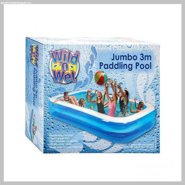 JUMBO 3 méteres felfújható óriás téglalap alakú medence