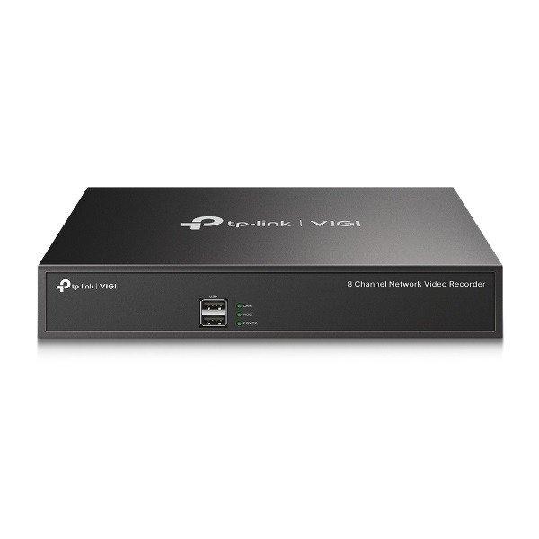 TP-link NVR rögzítő - NVR1008H (8 csatorna, H265+, 5MP, HDMI, VGA, 2xUSB, 1x
Sata (max 10TB), audio)