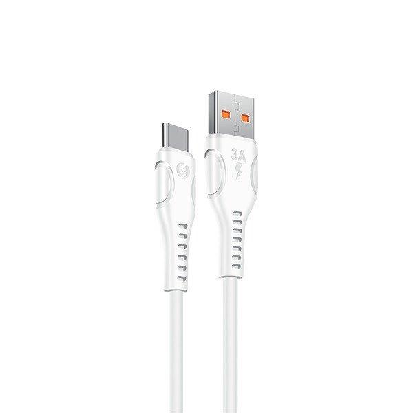 S-Link kábel - SL-X243 (3A, 15W, Gyorstöltés, Type-C, 100cm
adat+töltőkábel, fehér)