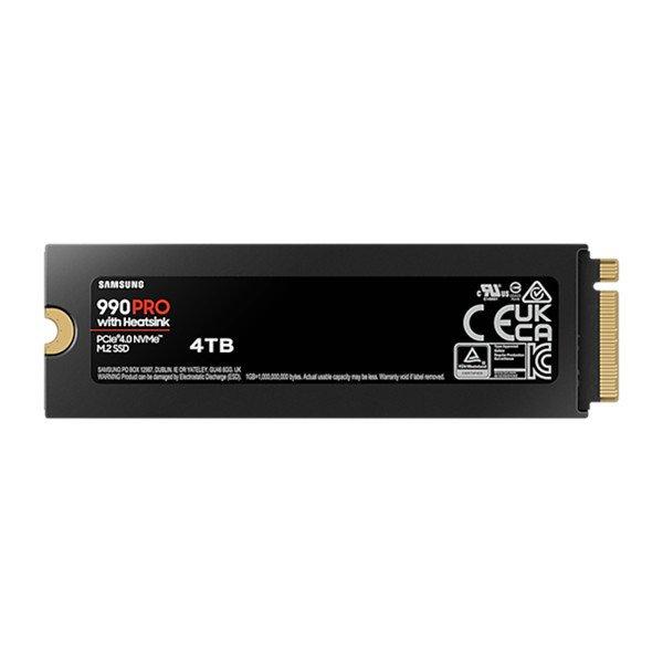 Samsung SSD 4TB - MZ-V9P4T0GW (990 PRO hűtőbordával, PCle 4.0x4, NVMe M.2,
4TB)