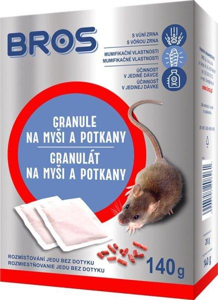 Bros granulátum egereknek és patkányoknak, 140g