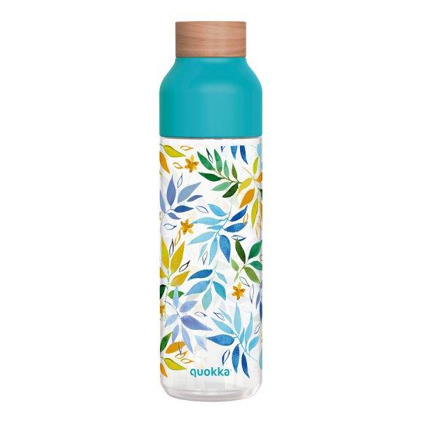 BPA mentes műanyag kulacs Ice Watercolor Leaves 840ml - Quokka