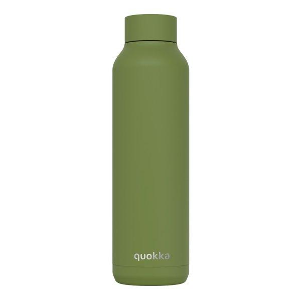 Hőtartó fémkulacs Solid Olive green 630ml - Quokka