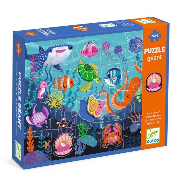 Óriás puzzle - Tengerlakók, 24+8 db-os - Taktilo sea