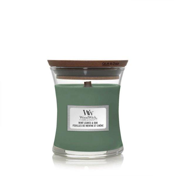 WoodWick Illatgyertya Mint Leaves & Oak 85 g - kicsi