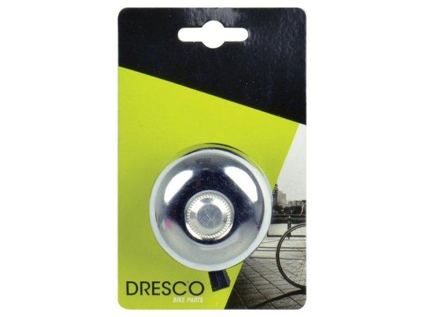 Dresco, robusztus fém kerek kerékpárcsengő 58 mm