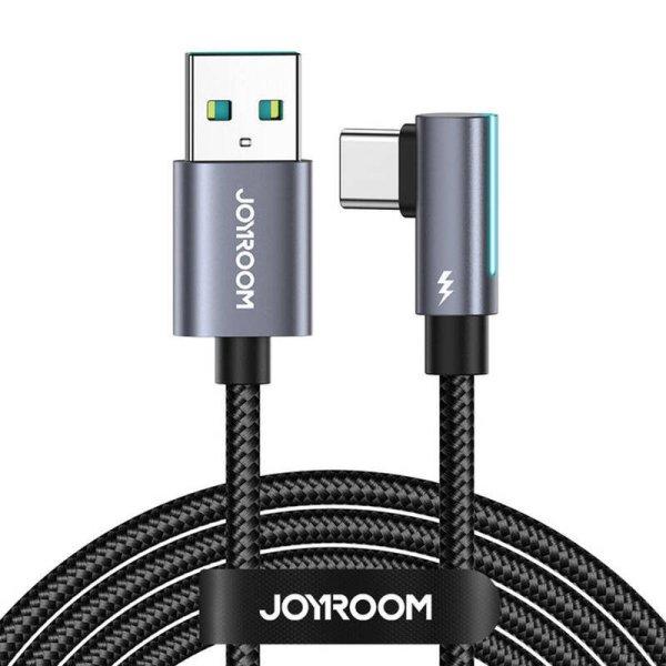 USB-USB-C kábel, ferde Joyroom S-AC027A17 3A, 1,2 m (fekete)