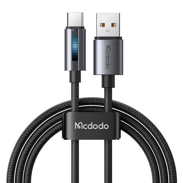 Mcdodo CA-5180 USB-A–USB-C kábel, 1,2 m (fekete)