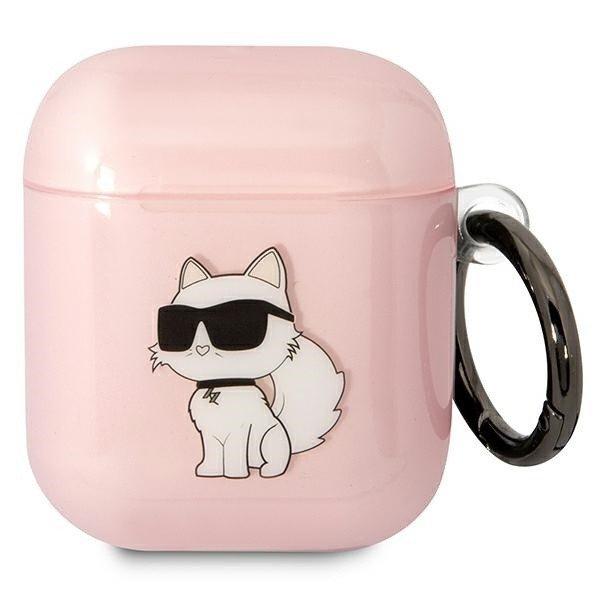 Karl Lagerfeld KLA2HNCHTCP Airpods 1/2 tok rózsaszín ikonikus Choupette