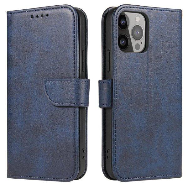 Magnet Case Cover Xiaomi Redmi Note 12 5G / Poco X5 5G tok pénztárcával és
állvánnyal kék