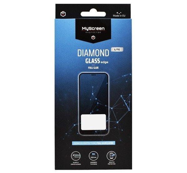 MYSCREEN DIAMOND GLASS LITE EDGE képernyővédő üveg (2.5D, full glue,
0.33mm, 9H) FEKETE Apple iPhone 16 Pro