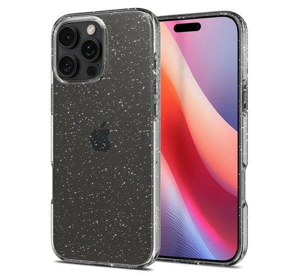 SPIGEN LIQUID CRYSTAL GLITTER szilikon telefonvédő (ütésállóság,
légpárnás sarok, csillámporos) ÁTLÁTSZÓ Apple iPhone 16 Pro