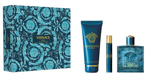 Versace Eros - EDT 100 ml + tusfürdő 150 ml + EDT 10 ml