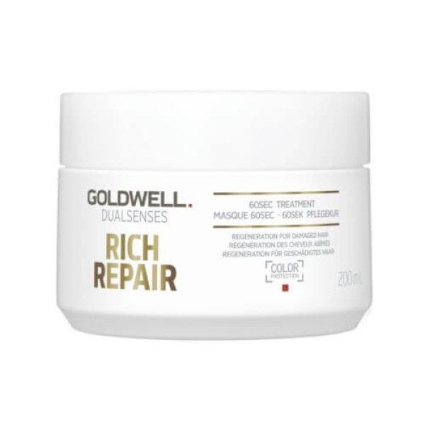 Goldwell Maszk száraz és sérült hajra Dualsenses Rich Repair
(60Sec Treatment) 500 ml