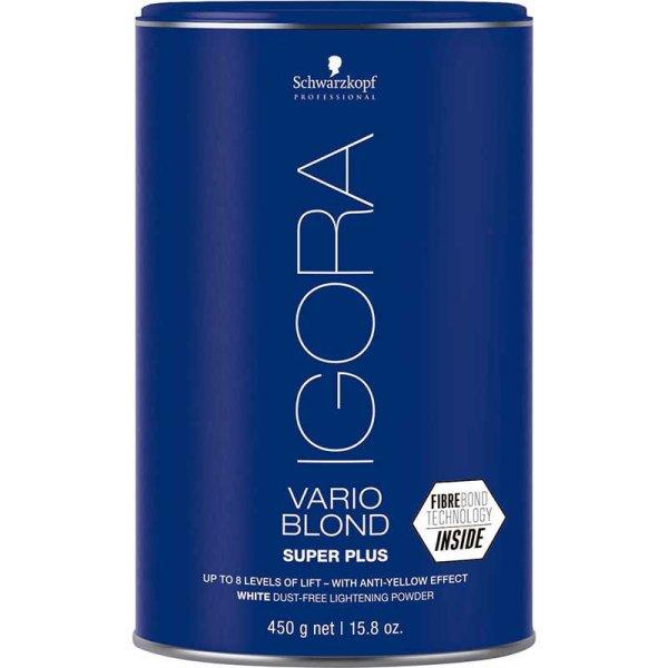 Schwarzkopf Professional Fehér világosító púder IG
Vario Blond Light Super Plus (White Dust-Free Lightening Powder) 450 g