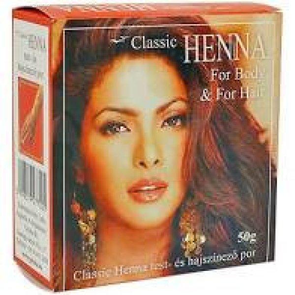 Classic Henna haj és testfesték por 50 g