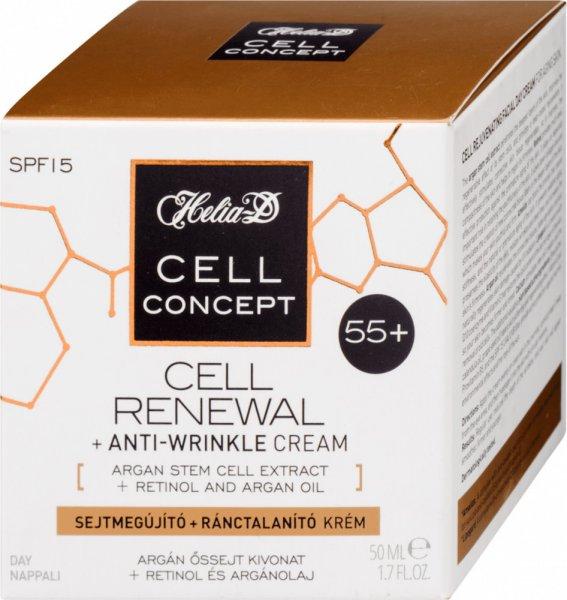 Helia-D cell concept 55+ sejtmegújító+ránctalanító nappali krém 50ml