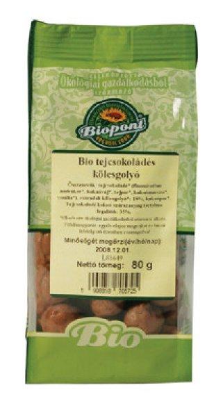 Biopont bio extrudált kölesgolyó tejcsokoládés 80 g