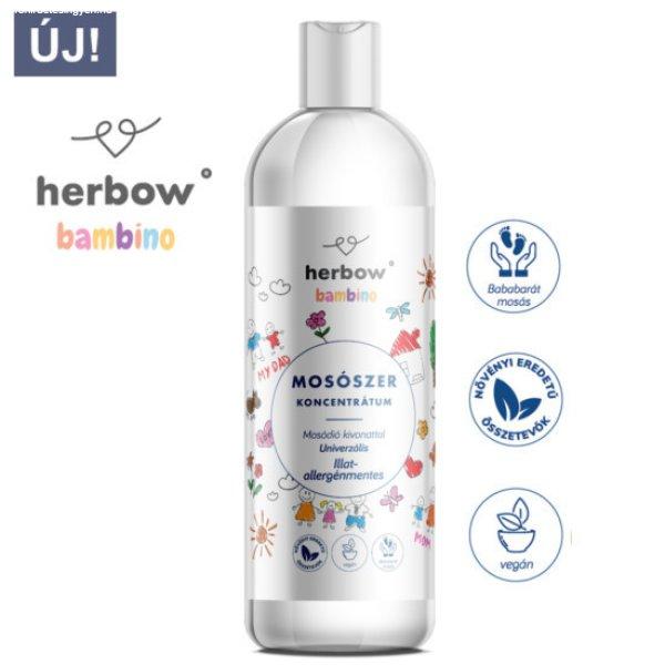 Herbow bambino folyékony mosószer koncentrátum univerzális illat és
allergénmentes 1000 ml