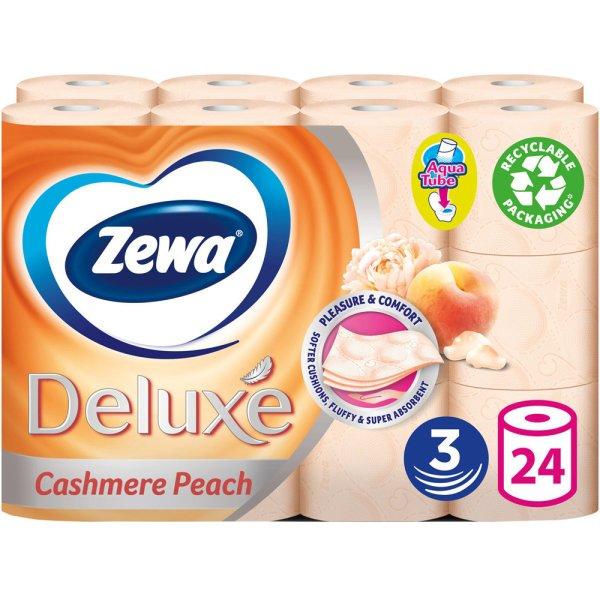 Toalettpapír 3 rétegű kistekercses 24 tekercs/csomag Zewa Deluxe Cashmere
Peach